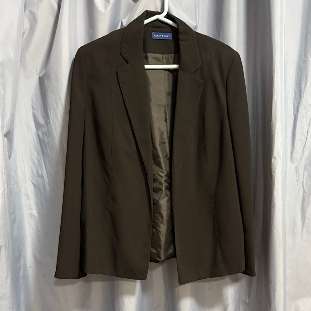 Karen Scott Dark Brown Blazer